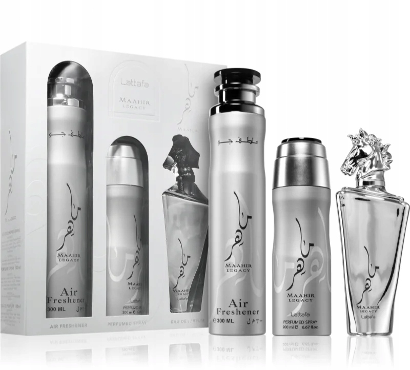 Lattafa Maahir Legacy Giftset Edp U, 100 ml + 200 ml + 300 ml