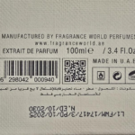 FRAGRANCE WORLD SOLITAIRE EXTRAIT DE PARFUM 100 ml ekstrakt perfum unisex