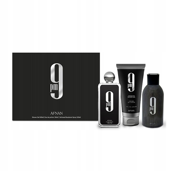 AFNAN 9PM EDP GIFTSET U 100 ml + S.GEL 150 ml + DEO 150 ml 3PC SET Zestaw