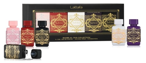 Lattafa Badee al Oud Mini Collection zestaw perfum, 5 × 5 ml