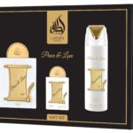 Lattafa Peace & Love Giftset + Deo, 100 ml + 20 ml + 200 ml