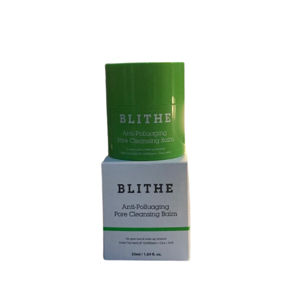 BLITHE ANTI-POLLUAGING PORE CLEANSING BALM Green Tea 50ML balsam do demakijażu