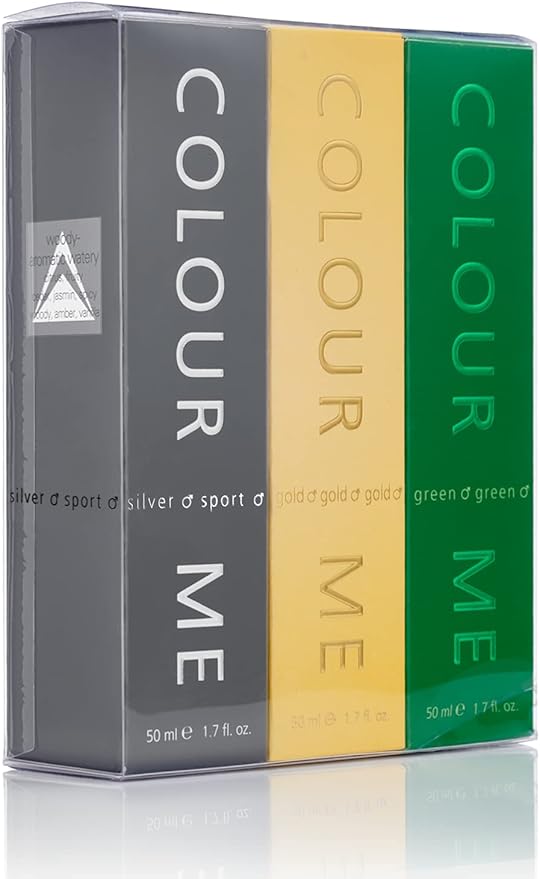 COLOUR ME Triple Packs HOMME SILVER SPORT/GOLD/GREEN 3x50 ML woda perfumowana męska