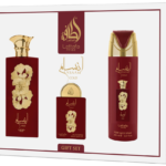 Lattafa Ansaam Gold Giftset + Deo, 100 ml + 20 ml + 200 ml