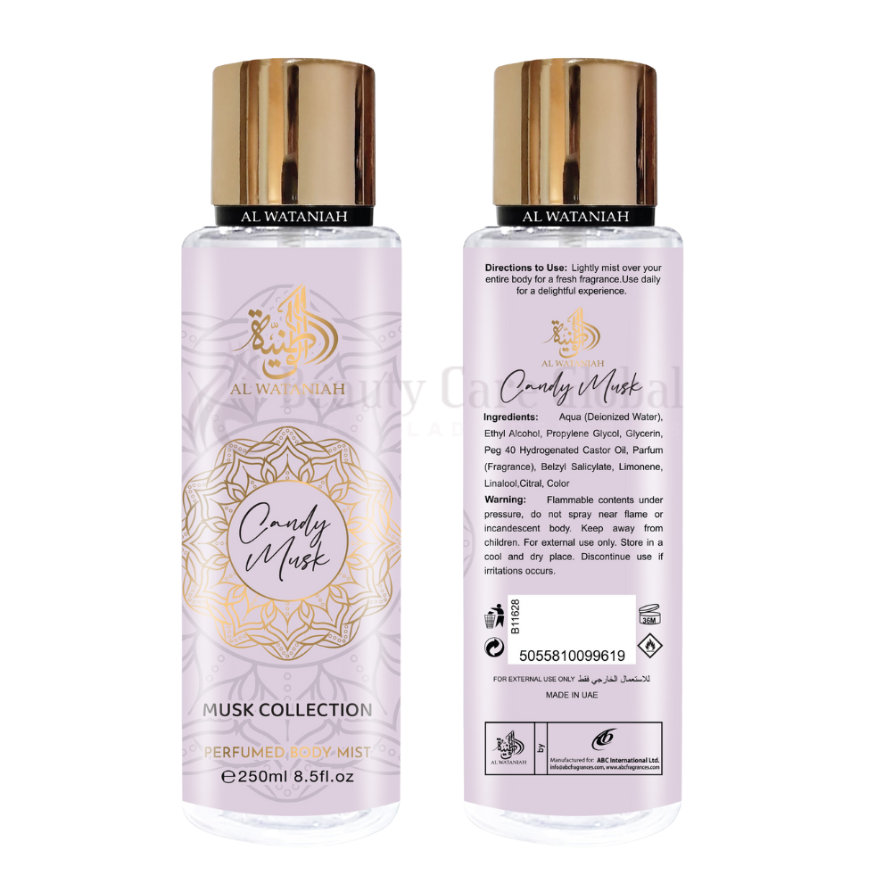 Al Wataniah Perfumed Body Mist 250 ml - Candy Musk mgiełka do ciała