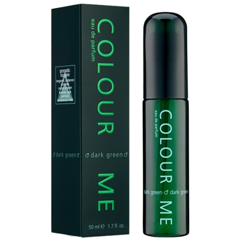 COLOUR ME EDP DARK GREEN woda perfumowana męska, 50 ml