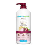 MAMAEARTH Onion Shampoo 1L Naturalny Szampon z Cebulą do Włosów Biotyna Roślinna Indie 1000 ml